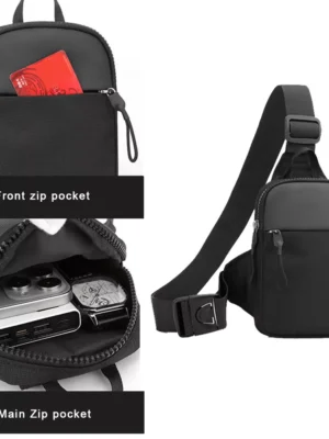 Waterproof Men Women Sling Bag Chest Cross Body Travel Sport Small Shoulder Bag