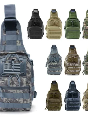 Outdoor Tactical Sling Bag Military MOLLE Crossbody Pack Chest Shoulder Backpack