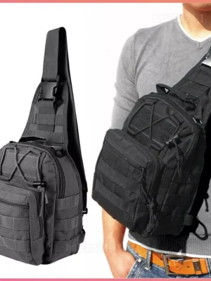Outdoor Tactical Sling Bag Military MOLLE Crossbody Pack Chest Shoulder Backpack