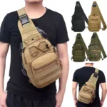 Men Backpack Tactical Sling Bag Chest Shoulder Fanny Pack Cross Body Molle Pouch