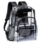 LARGE HEAVYDUTY CLEAR BACKPACK .5MM Transparent PVC School Stadium Book See Thru
