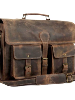 Leather Briefcase Laptop Messenger bag best computer satchel Handmade Bags