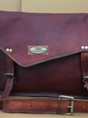 Bag Professional Working Bag 15 Inch Leather Messenger Laptop Briefcase Satchel