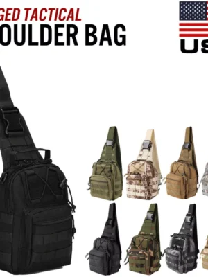 Outdoor Tactical Sling Bag Military MOLLE Crossbody Pack Chest Shoulder Backpack