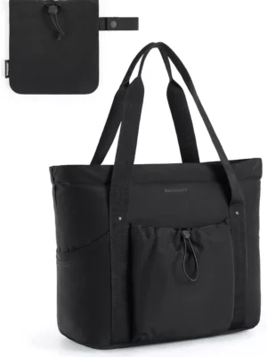 BAGSMART Tote Bag for Women, Tote Shoulder Bag with Laptop Compartment
