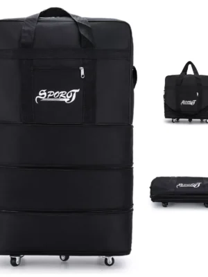Expandable Rolling Duffle Bag Wheeled Luggage Foldable Suitcase 30" 32" 34" 42"