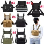 Tactical Combat Chest Rig Bag Front Vest Bag Recon Kit Concealed Carry Pouch Bag